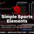 Simple Sports Elements Broadcast Kit Graphics Template for After Effects