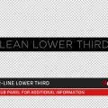 Clean Lower Thirds Graphics Template for After Effects