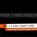 3D Ribbons Lower Thirds Graphics Video Template for Adobe After Effects