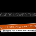 Stickers Lower Thirds Graphics Video Template for After Effects