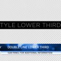 Style Lower Thirds Graphics Template for After Effects
