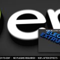 Elegant Extrusion Logo Intro Graphics Template for After Effects