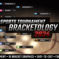 Bracketology Sports Tournament Bracket Graphics Template for After Effects