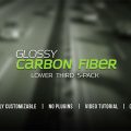 Glossy Carbon Fiber Lower Thirds Graphics Template for After Effects