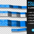 Foldable Lower Thirds Graphics Template for After Effects