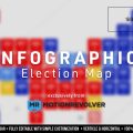 Infographic Election Map Graphics Template for After Effects