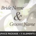 Ivory Wedding Bride & Groom Graphics Template for After Effects
