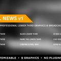 Local News Elements Lower Thirds Graphics Template