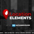 Map Pin Location Elements MOGRT for Premiere Pro