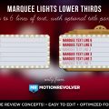Marquee Lights Lower Thirds MOGRT for Premiere Pro