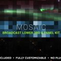 Mosaic Lower Thirds & Titles Elements Kit Graphics Template for After Effects