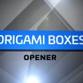Folding Origami Boxes Opener MOGRT Graphics Template for Premiere Pro