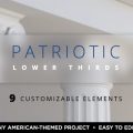 Patriotic Lower Thirds Graphics Template for After Effects