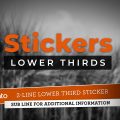 Stickers Lower Thirds MOGRT Graphics Template for Premiere Pro