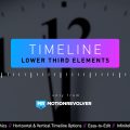 Timeline Lower Third Elements Graphics Template for After Effects